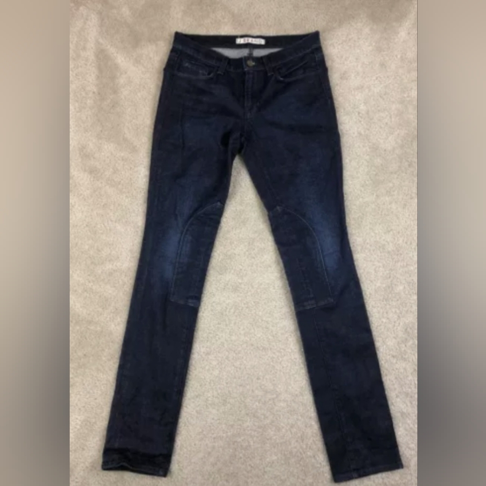 J Brand Suzuki Stinson side knee patch Denim Motorcycle Skinny Stretch Jeans EUC - Picture 8 of 11